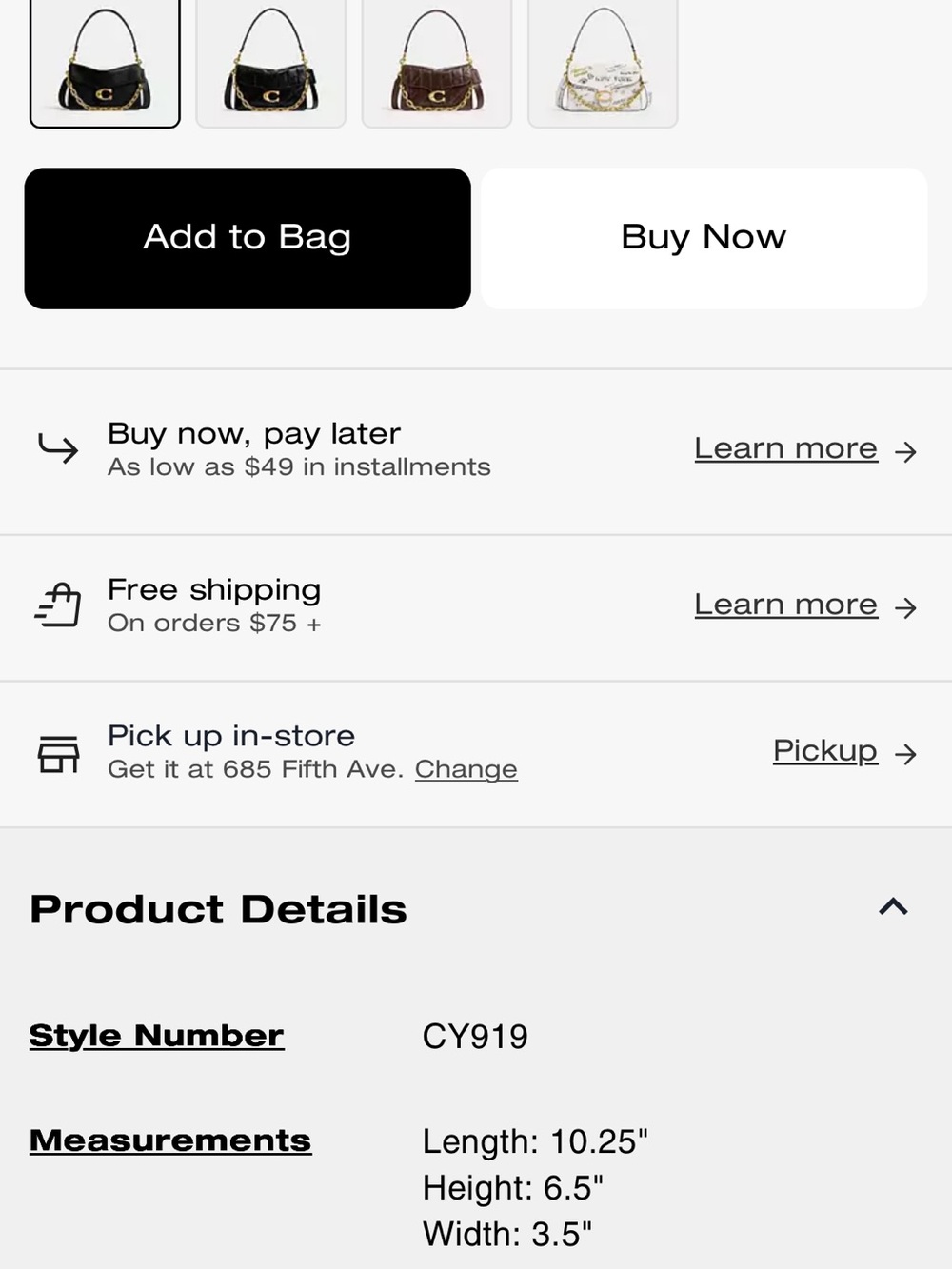 Coach Navy Blue Leather Mott Messenger bag sold out online - Picture 14 of 16